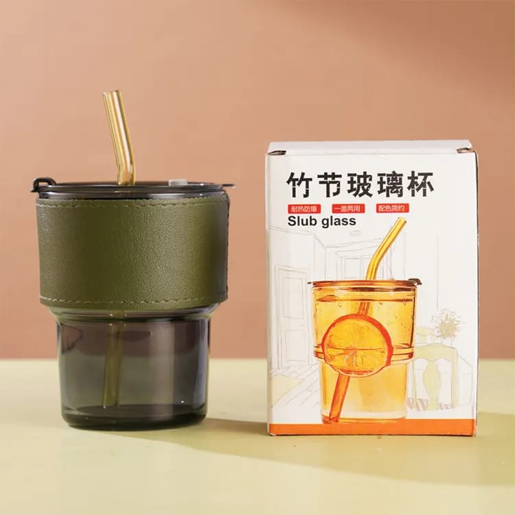 400ml Bamboo-Styled Viral Coffee Leather cup