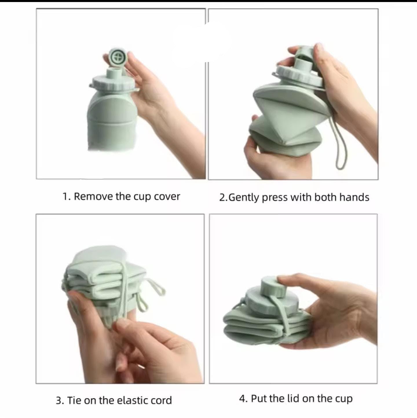 Silicone Foldable Bottle with Box