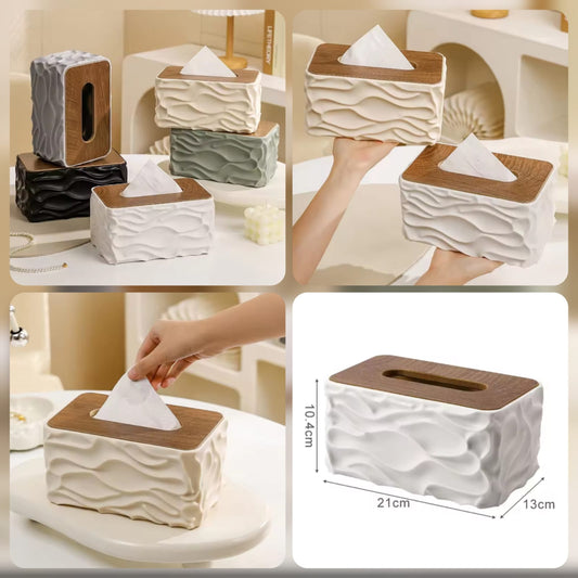 Wave Texture Tissue Box