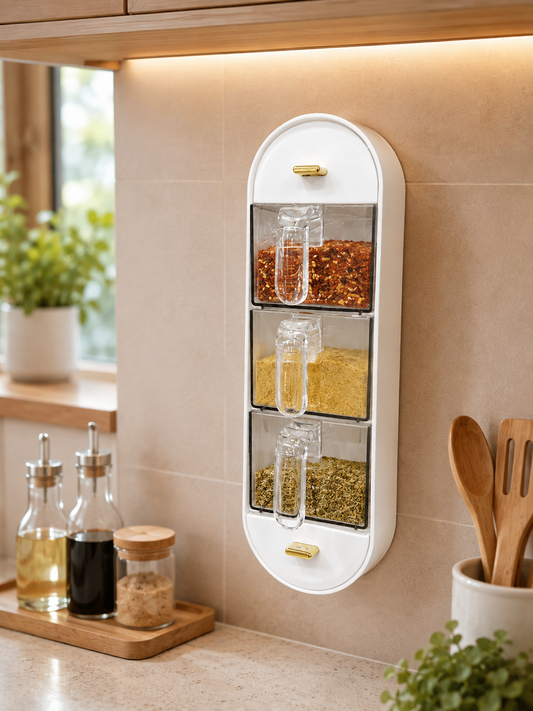 Wall-Mounted Seasoning Spice Rack