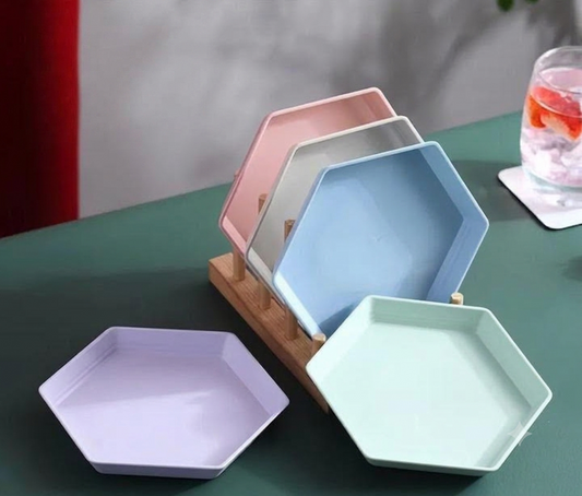 5-Piece Hexagone Plate Set