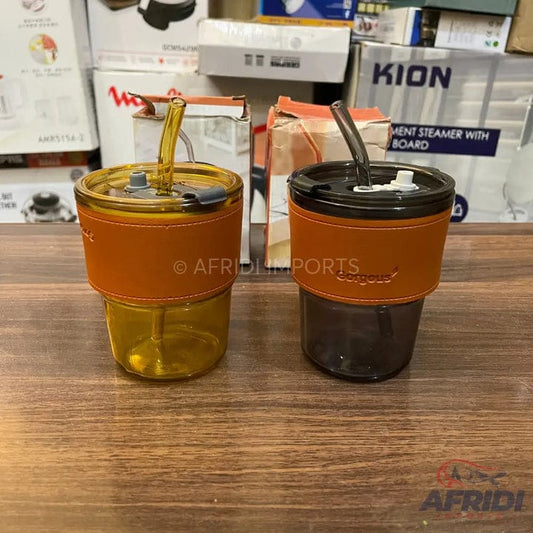 400ml Bamboo-Styled Viral Coffee Leather cup