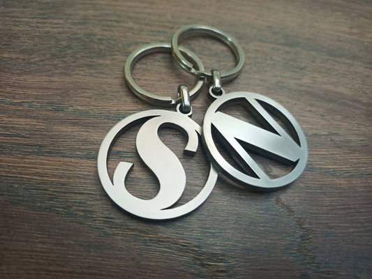 Customized Alphabet SS Keychain