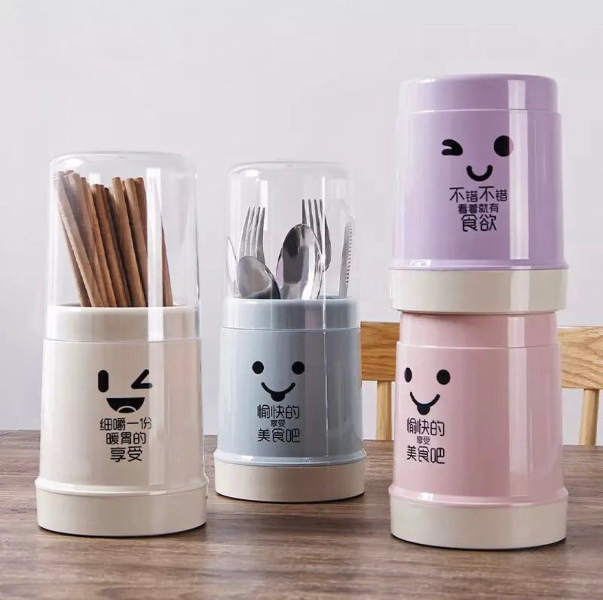😊 Smiley Cutlery Holder